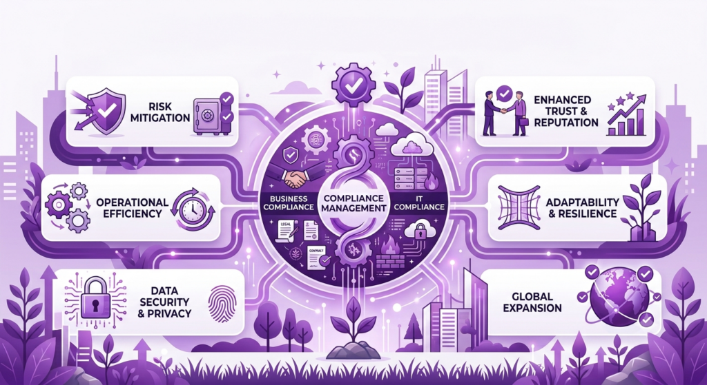 Business and IT Compliance Management lifecycle diagram